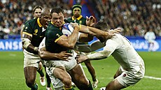 Deon Fouriez Jihoafrické republiky v semifinále mistrovství svta v ragby