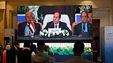 Egyptský prezident Abdal Fattáh Sísí kritizoval civilní obti konfliktu i...