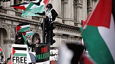 Demonstrace na podporu Palestinc� v Londýn� (21. �íjna 2023)