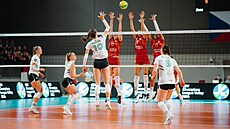 Momentka z utkání Alba Blaj - KP Brno.