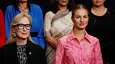 Americká hereka Meryl Streepová a panlská princezna Leonor na udílení Cen...