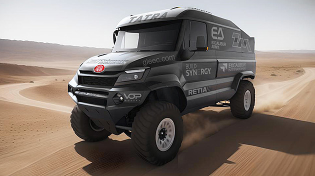 Tatra s „čumákem“. Auto pro Dakar pomáhá stavět umělá inteligence