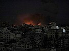 Stoupající kou po izraelském útoku na západní Gazu. (30. íjna 2023)