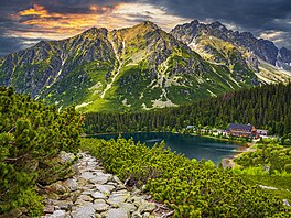 Popradské pleso v Mengusovské dolin� ve Vysokých Tatrách