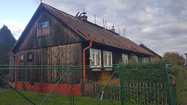 Jeden ze 130 finskch domk, kter spolenost Heimstaden nabz k odprodeji Horn Such na Karvinsku  (30. jna 2023)
