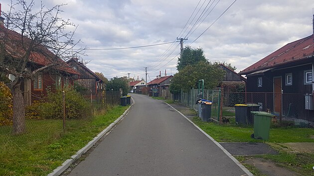 st kolonie finskch domk v Horn Such na Karvinsku.  (30. jna 2023)