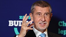 Andrej Babi na konferenci hnutí ANO v íjnu 2023