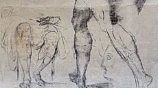 Jemné kresby uhlím n�kte�í odborníci p�ipisují Michelangelovi. (31. �íjna 2023)