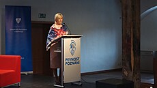 První dáma Eva Pavlová v rámci náv�t�vy Olomouckého kraje prezidentským párem...