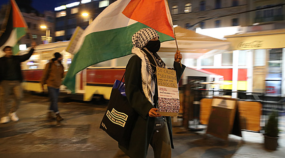 Boj za práva lidí v Pásmu Gazy. V Praze se konala demonstrace.