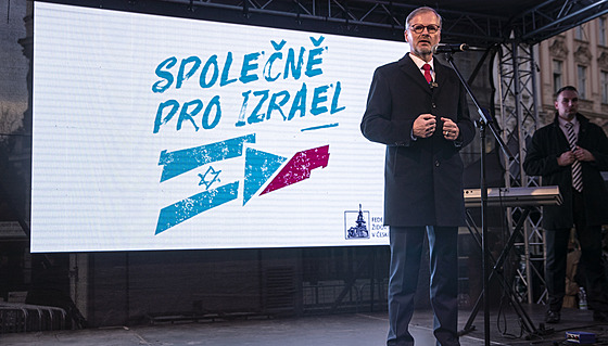 Na Staromstském námstí se seli podporovatelé Izraele. Piel i premiér...