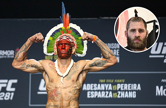 Nejdsivjí mu UFC? Brazilec Alex Pereira v indiánské masce se pyní...