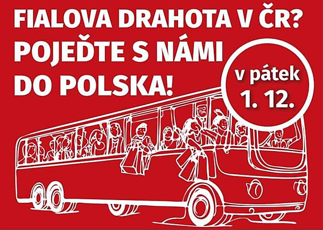 Máme tu draho, kritizují komunisté. Vypraví autobus na nákupy do Polska