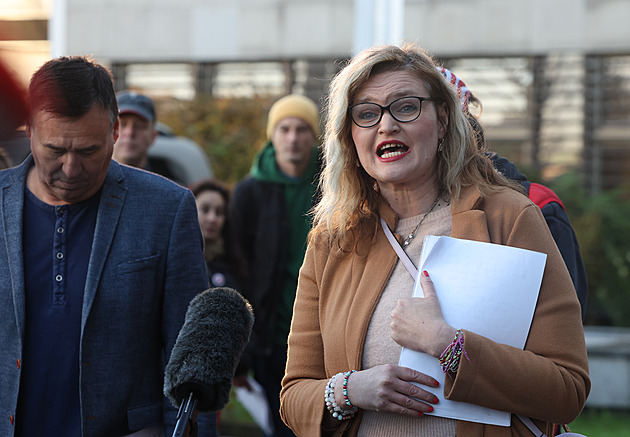 B�val� novin��ka a dezinforma�n� aktivistka Jana Peterkov� (7. listopadu 2023)