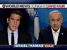 Rozhovor izraelského premiéra Benjamina Netanjahua s Davidem Muiremem z...
