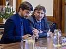 Pedseda Sekce mladých léka eské lékaské komory Jan Páda (vlevo) (8....