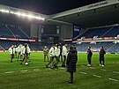 Fotbalisté Sparty se chystají na zápas proti Rangers