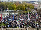Propalestinské demonstrace v Norsku. (31. íjna 2023)