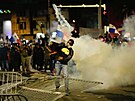 Rozsáhlé protesty proti prodlouení tby mdi si v Panam. (1. listopadu 2023)