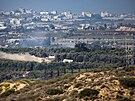 Izraelský tank manévruje v Gaze. (6. listopadu 2023)