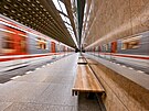 Zrekonstruovaná stanice Jiího z Podbrad na trase A praského metra