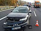 Dopravní nehody na dálnici D6 u Sokolova.