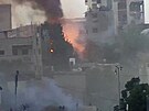 Bojovníci Hamásu útoí na izraelská vozidla uvnit Gazy
