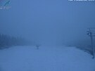 Sníh ve vesnici Horní Malá Úpa u Snky. (3. listopadu 2023)