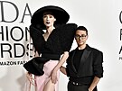 Coco Rocha a Christian Siriano na udílení cen Rady amerických módních návrhá...