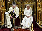 Král Karel III. a královna Camilla na jeho prvním otevení zasedání nového...