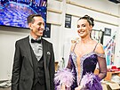 Zdenk Chlopík a Iva Kubelková v zákulisí StarDance XII (Praha, 4. listopadu...