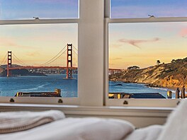 Z jedné z lonic je výhled na ikonický most Golden Gate. 