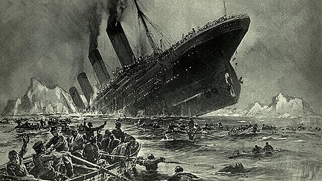 Znm obraz potpjcho se Titanicu (Willy Stwer)