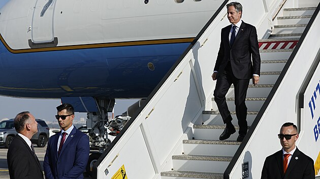 Americk ministr zahrani Antony Blinken dorazil na nvtvu Izraele. (3. listopadu 2023)