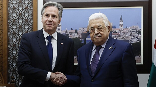 éf americké diplomacie Antony Blinken na schzce s pedsedou Palestinské...