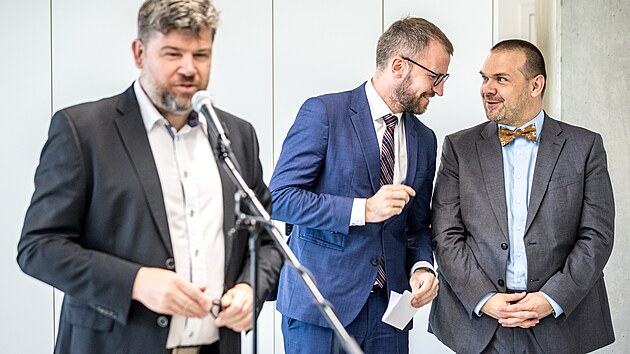 Slavnostn� otev�en� nov� pobo�ky na Pet�in�ch M�stsk� knihovny v Praze (1. listopadu 2023)