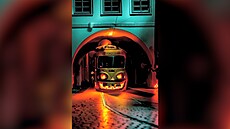 Straidelné tramvaje jezdily Prahou. Vytvoila je AI