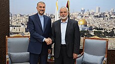 Íránský ministr zahranií Hosejn Amir-Abdollahian se v Dauhá setkal s vdcem...