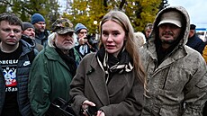 Man�elka Igora Girkina Miroslava Reginská se ú�astní jednání o odvolání proti...