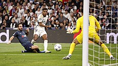 Rodrygo z Realu Madrid stílí na bránu Bragy.