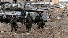 Izraeltí vojáci v Pásmu Gazy (9. listopadu 2023)