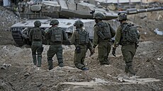 Izraeltí vojáci v Pásmu Gazy (9. listopadu 2023)