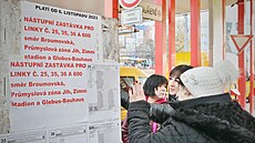 Nkterá nástupit na terminálu MHD ve Fügnerov ulici v Liberci se od pondlí...