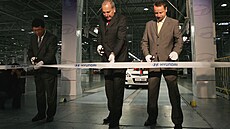 Zahájení sériové výroby automobil Hyundai v Noovicích na Frýdecko-Místecku...