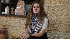 Palestinská aktivistka Ahed Tamímíová (17. kvtna 2021)