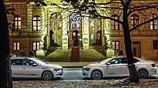Pohled na vstup do Galerie Rudolfinum sídlící v novorenesan�ní budov� na...