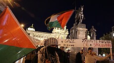 Boj za práva lidí v Pásmu Gazy. V Praze se konala demonstrace.