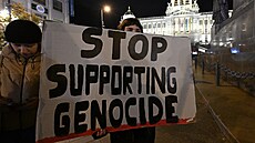V Praze se seli lidé na dalí demonstraci na podporu práv Palestinc. (8....
