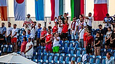 �e�tí fanou�ci na mistrovství sv�ta v malém fotbale.