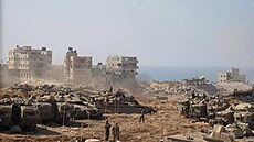 Izraeltí vojáci bhem pozemní operace v Pásmu Gazy (5. listopadu 2023)